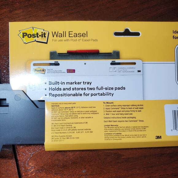 Post-it Super Sticky Wall Easel Mounting System, 15 in Wide x 3.25 in Tall - Picture 6 of 7